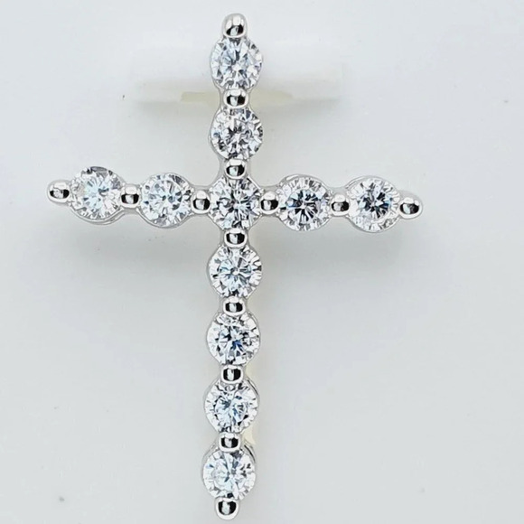 925 Sterling Silver Cubic Zircon Pendant for Women/Girls, US925P1101 - Picture 2 of 7